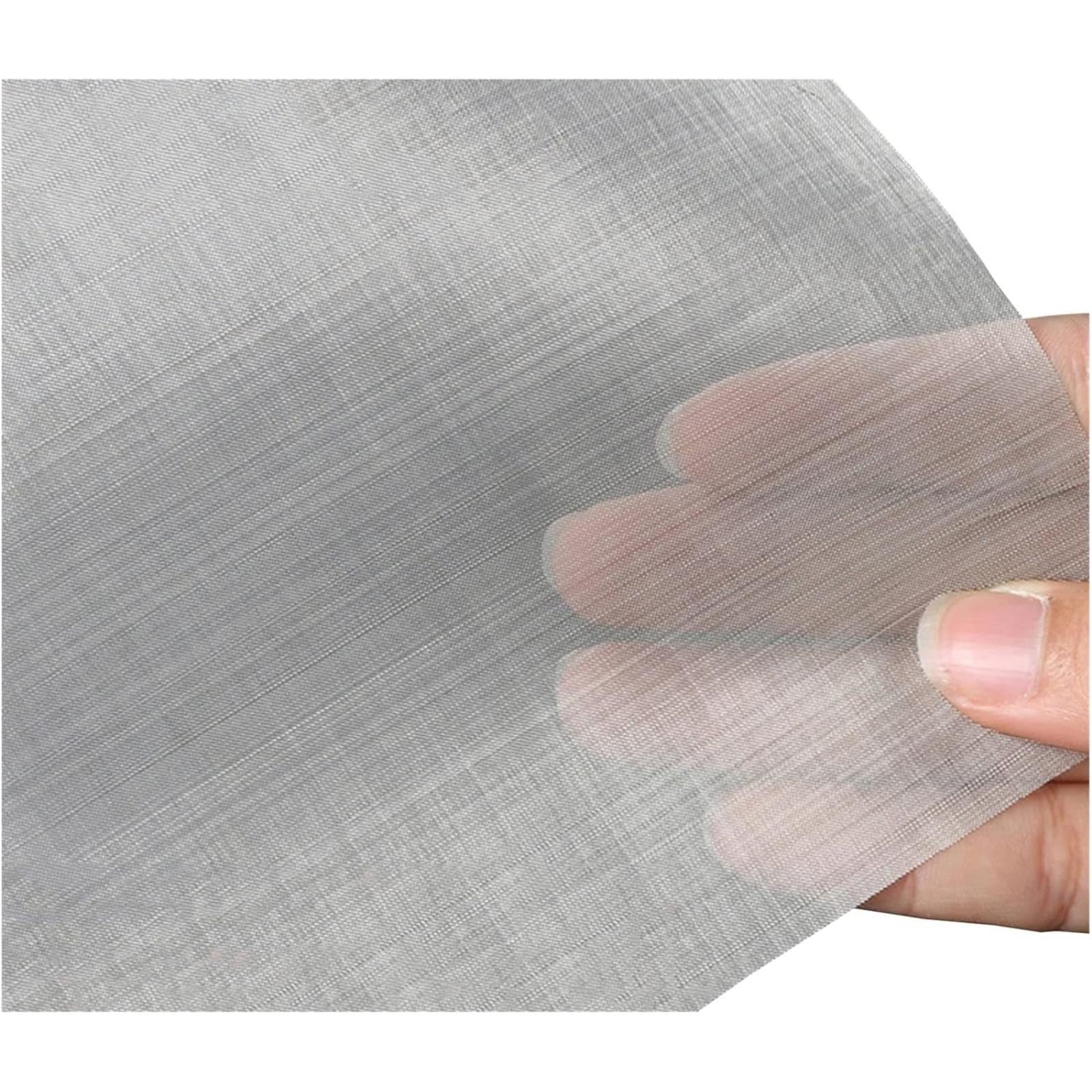 Rollo de Malla metálica de Acero Inoxidable de 100 Mallas, Tela filtrante para Rejillas de ventilación, Protectores de armarios y mejoras para el hogar (1,2 x 7 m).