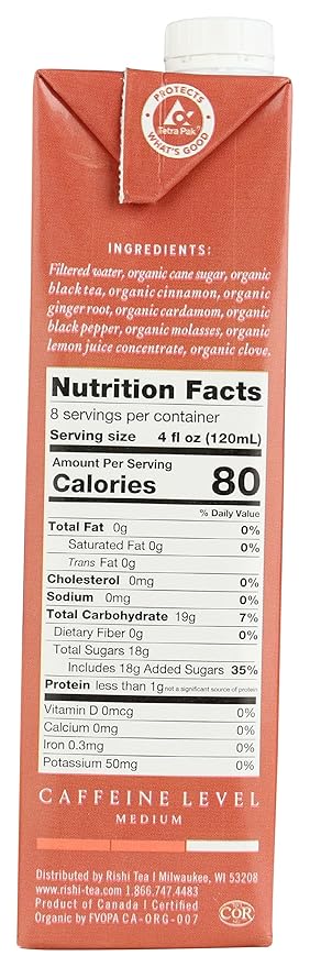 Concentrado de Té Masala Chai 32 fl oz Pack de 12 miniatura 2