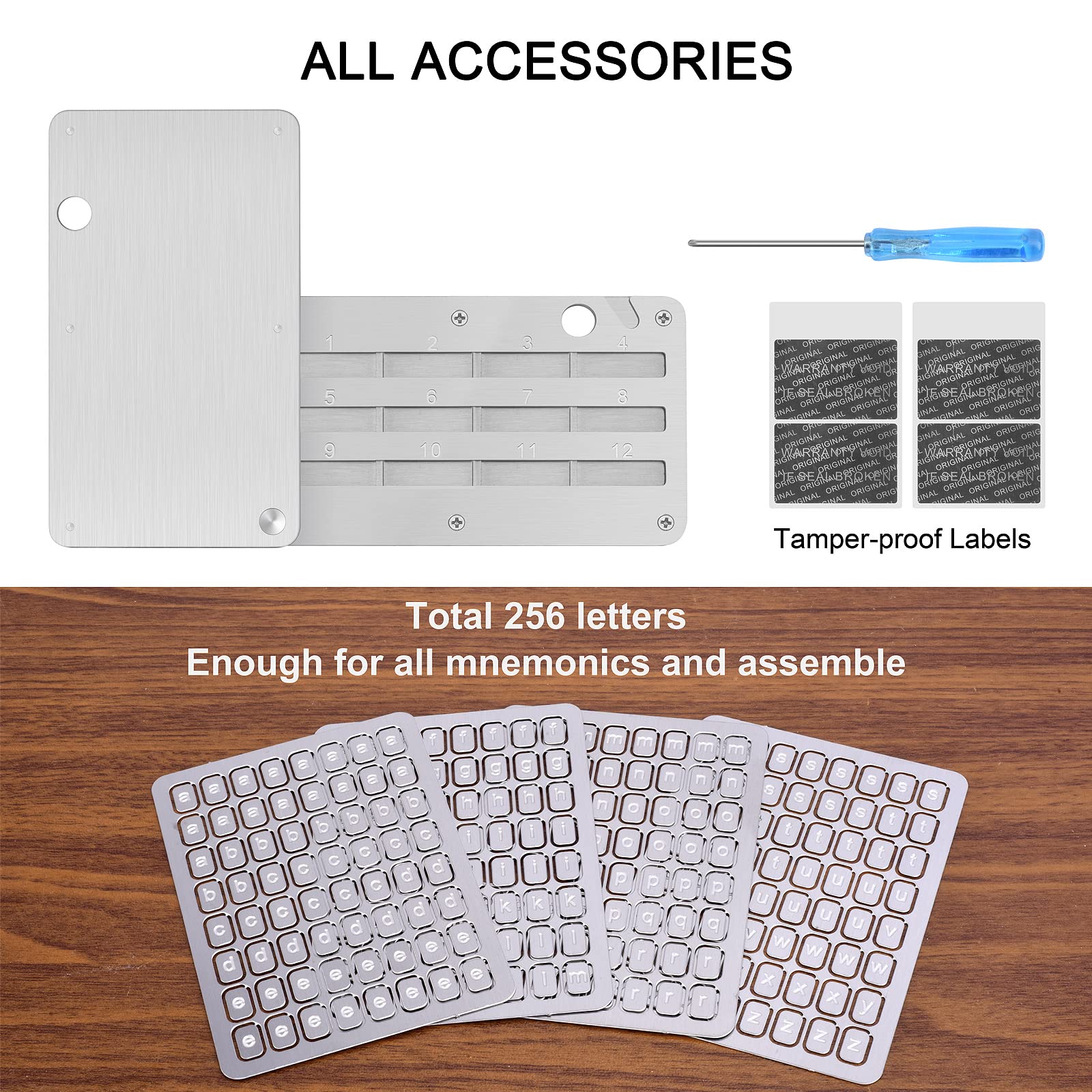 Crypto Steel Seed Storage, Bitcoin Wallet Cryptocurrency Seed Backup, Cold  Hardware Wallet Seed Phrase, Supports up to 24 words - Amazon.com