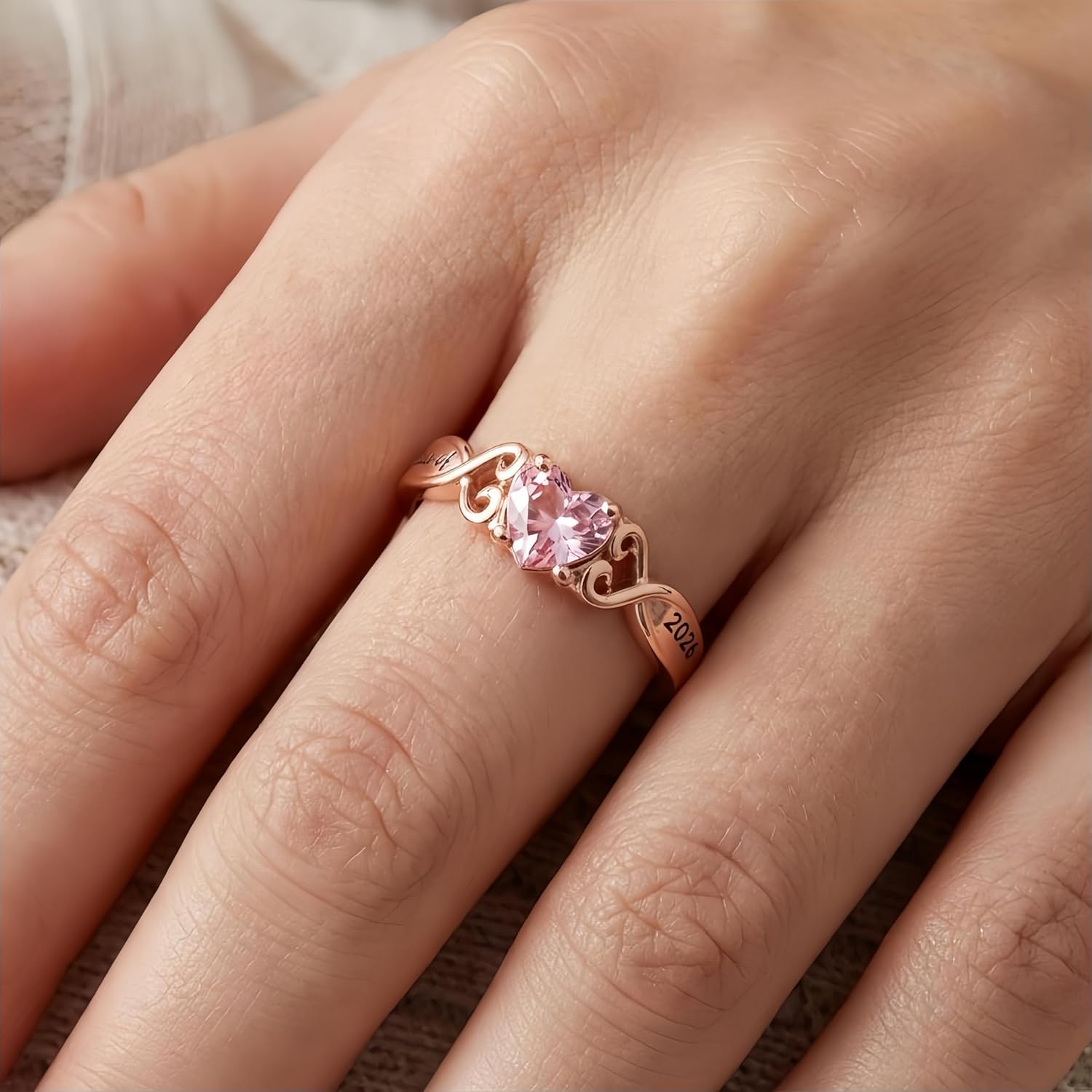 Custom Class Rings for Women, 925 Sterling Silver High School Rings, Graduation Ring for High School and College Graduates, Fully Personalized Birthstone Women's Class Ring