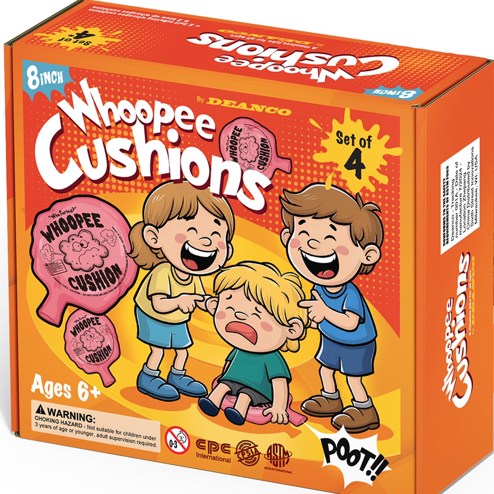 DEANCO Whoopie Cushion 4 Pack