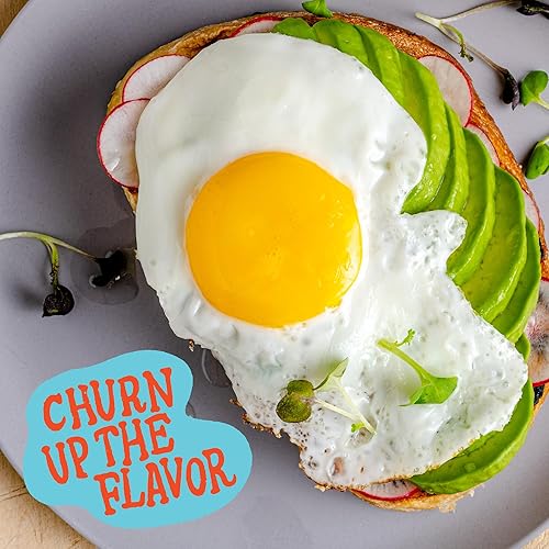 Miniatura 18 de Churn Mantequilla de ajo y chalota, mantequilla saborizada mezclada con mantequilla orgánica alimentada con hierba (5.5 onzas, paquete de 2) – Sin