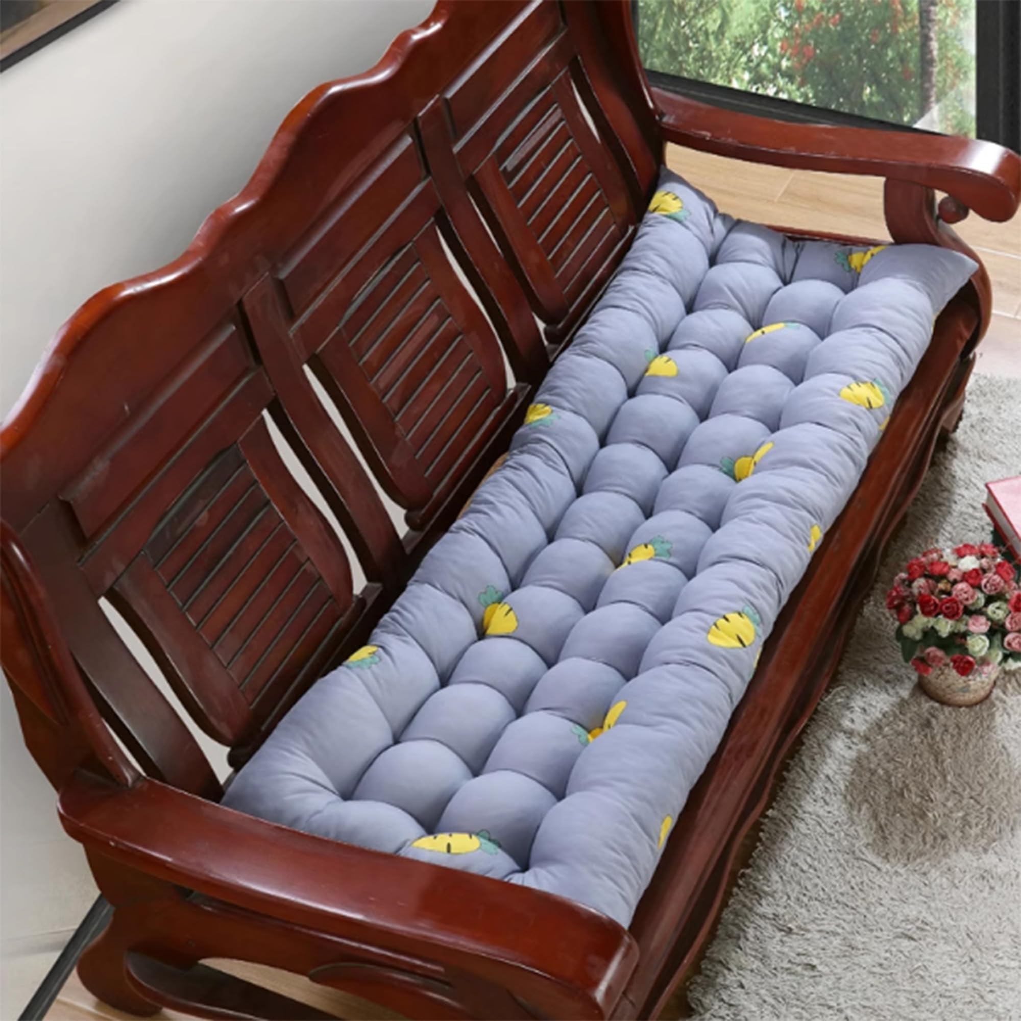 Coussin de banc intérieur 48x120 pour balancelle et chaise salle à manger