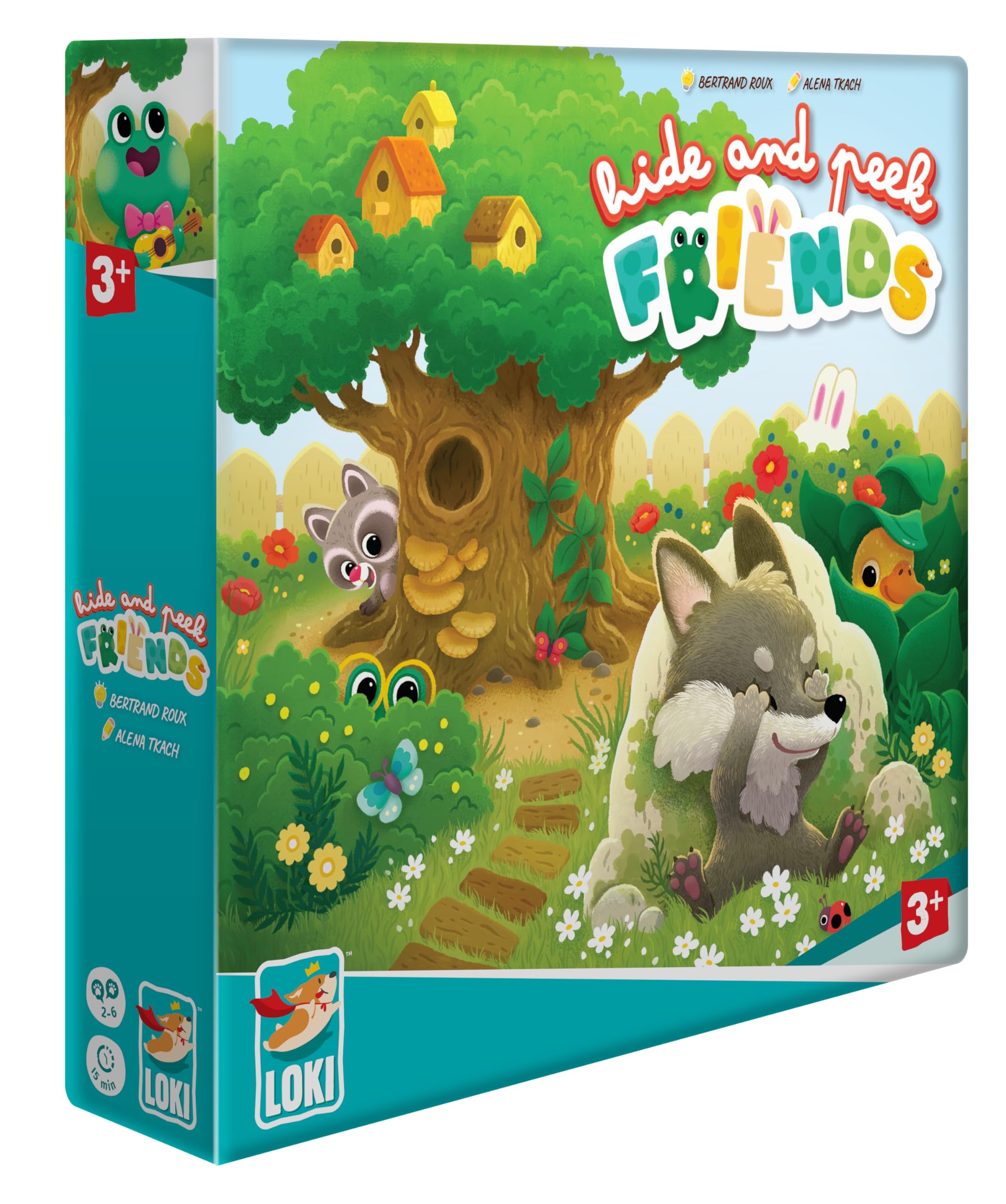 Loki | Hide and Peek Friends | Gra planszowa dla dzieci | Od 3 lat | 2-6 graczy | Czas gry 15 minut