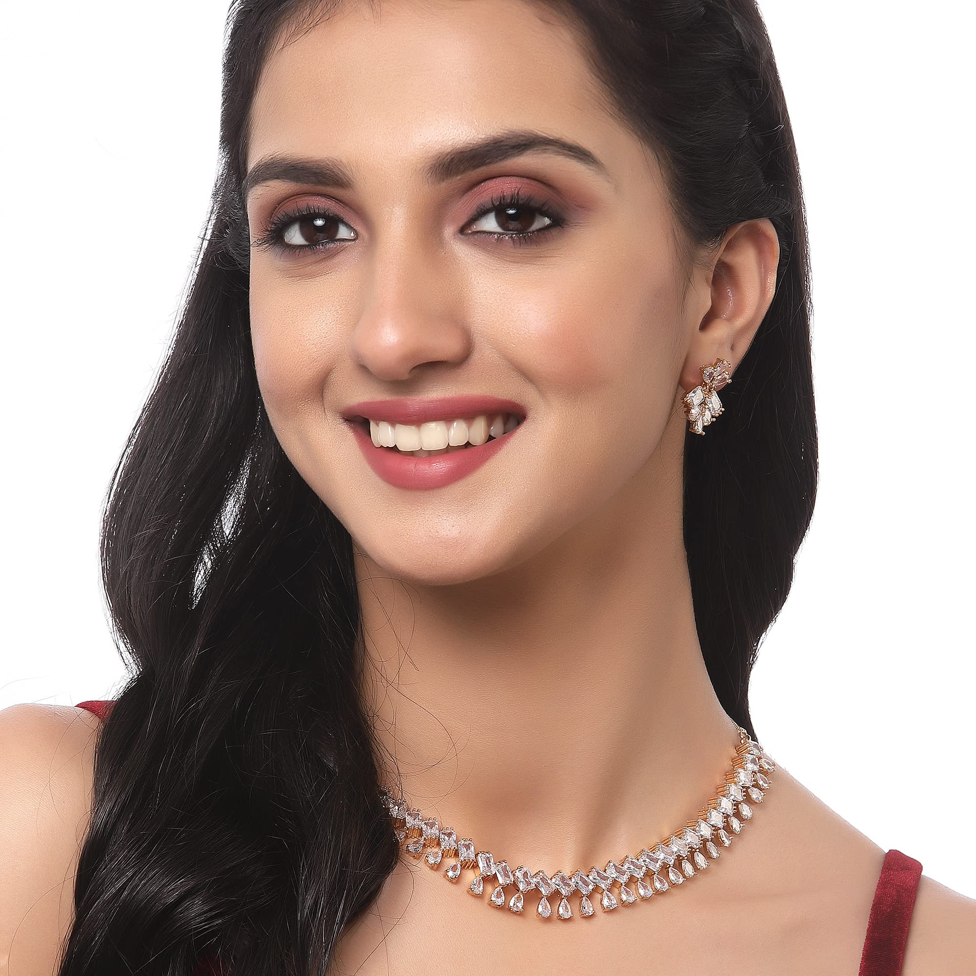 American Diamond Studded Necklace Set