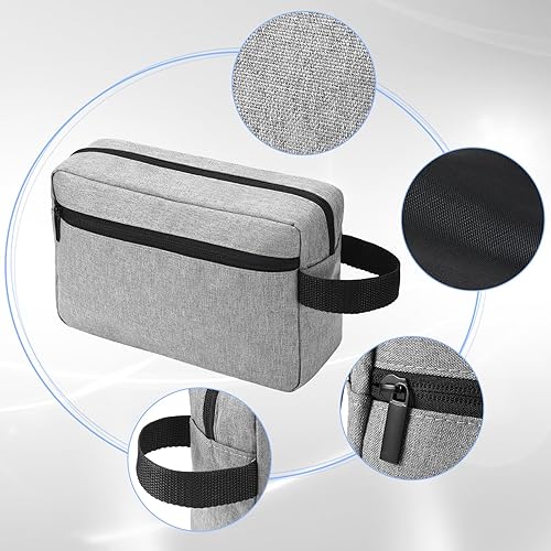 Miniatura 9 de Paterr 16 piezas de neceser de viaje para mujeres y hombres, bolsa de afeitar grande resistente al agua, bolsa de cosméticos colgante con asa y