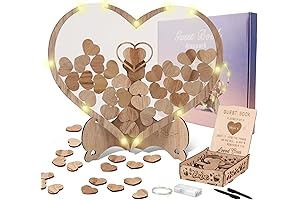 Arespark Rustic Heart Guest Book Wedding Welcome Sign for Unique Wedding Ideas