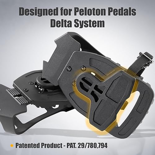 Miniatura 6 de Venzo Clips para dedos de bicicleta para bicicleta, adaptadores de pedal de bicicleta de ejercicio para interiores, compatible con pedal de