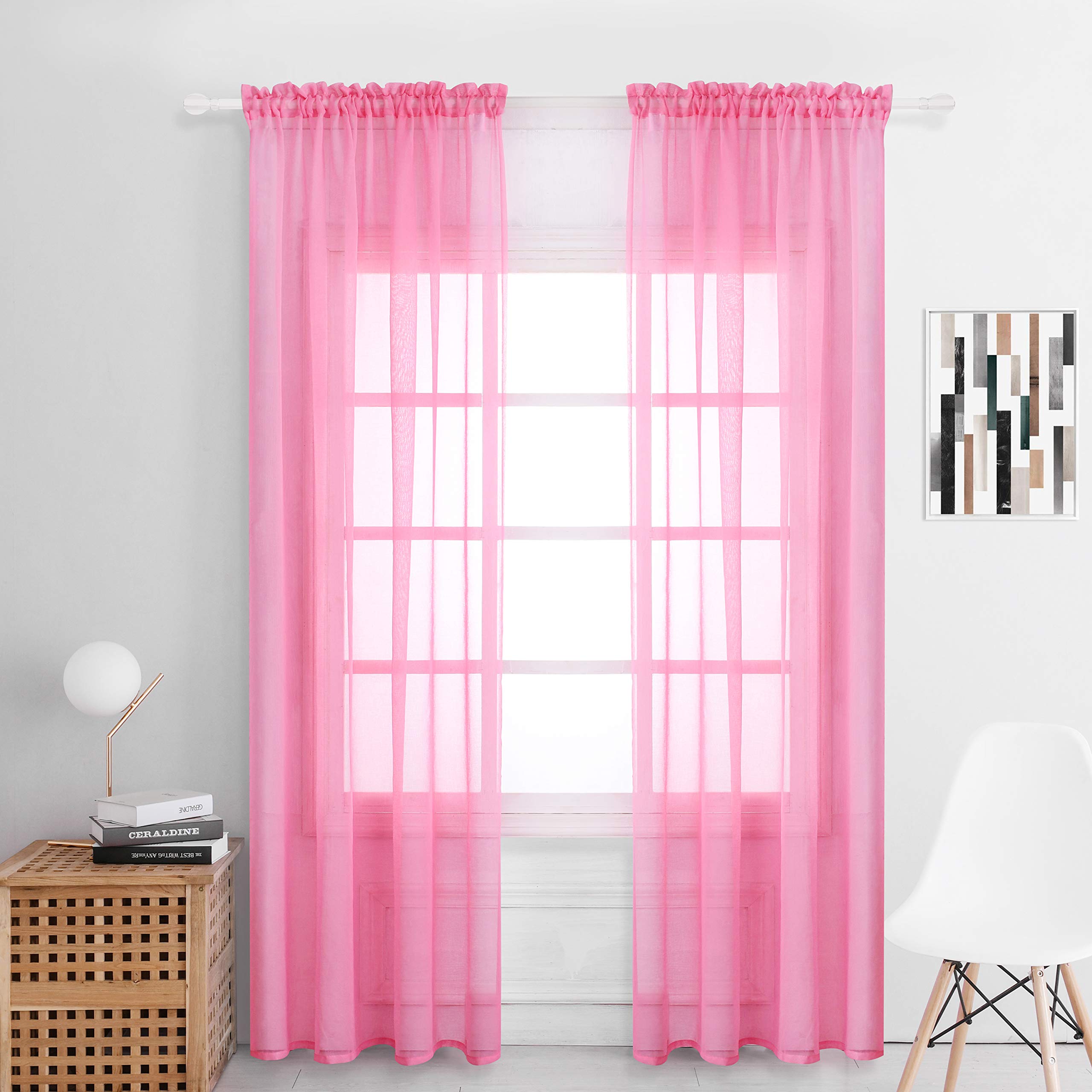 Hot Pink Cafe Curtains Curtains & Drapes 2023