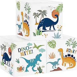 Clastyle Dinosaurs Kid Storage Cube Organizer Set Plants Closet Clothes ...