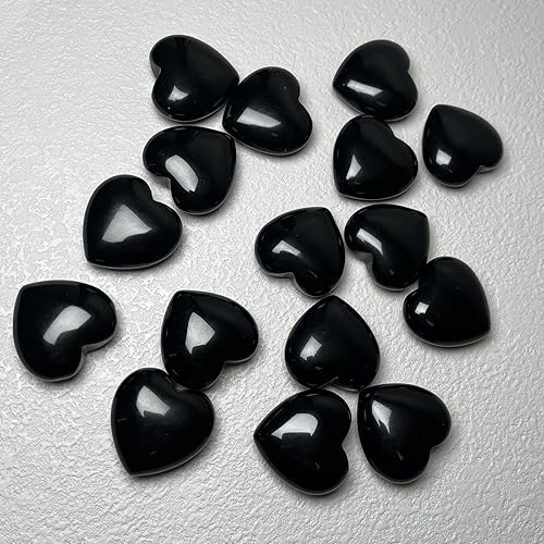 Miniatura 4 de GoldHarvest 2 piedras de corazón grandes de 1.181 in, calcedonia azul en forma de corazón, cristales curativos pulidos de jade azul real, reiki,