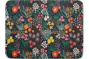 Giwawa Colorful Flowers Dish Drying Mats, Your Perfect Kitchen Countertop Companion