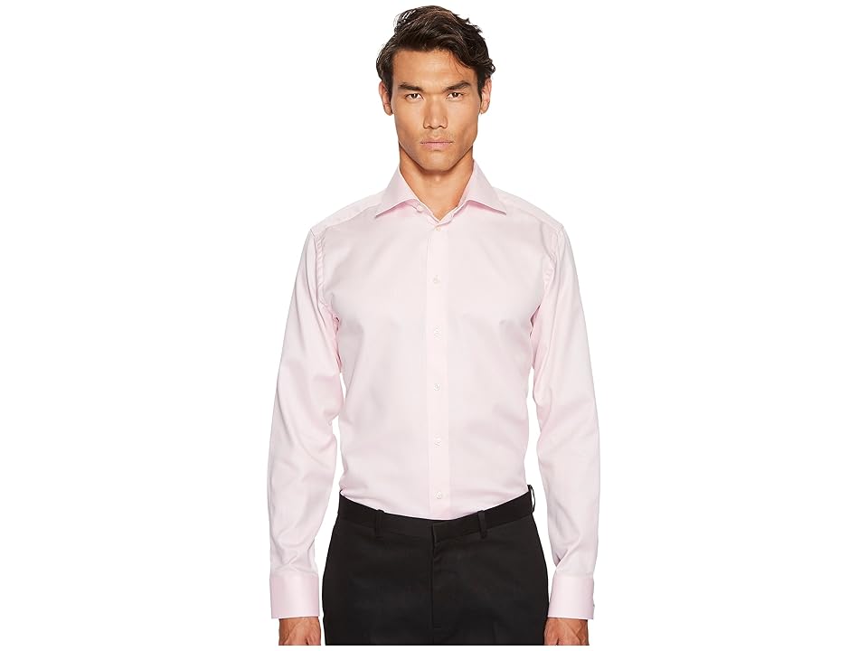 

Eton Slim Fit Mini Herringbone Shirt (Pink) Men's Clothing