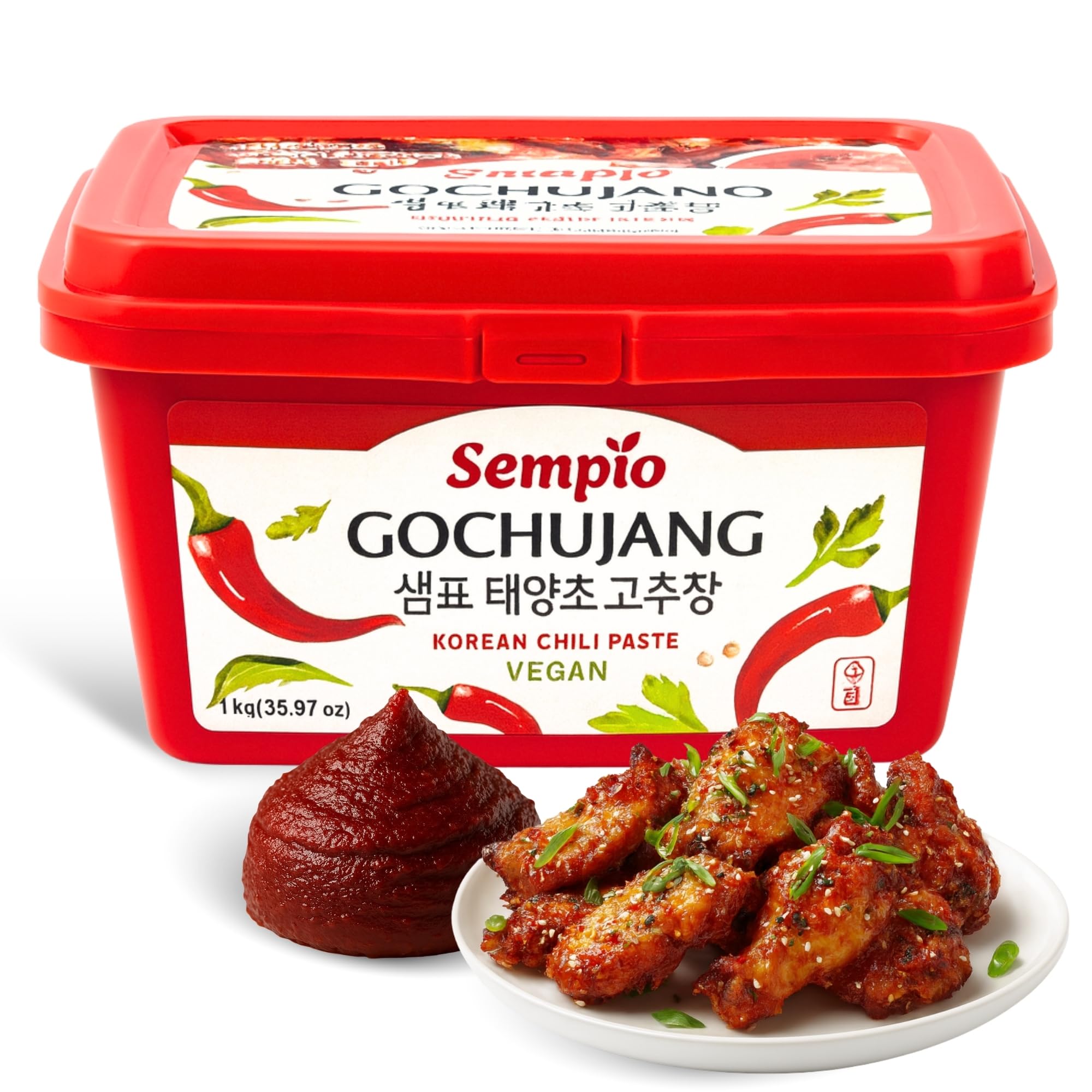 Pasta de chile Gochujang, Salsa Coreana de Guindilla y Arroz, Esencial para la cocina coreana, Ideal para preparar bibimbap, tteokbokki, marinadas para carnes o tofu, Contiene 2 botes de 500 gr — view 8
