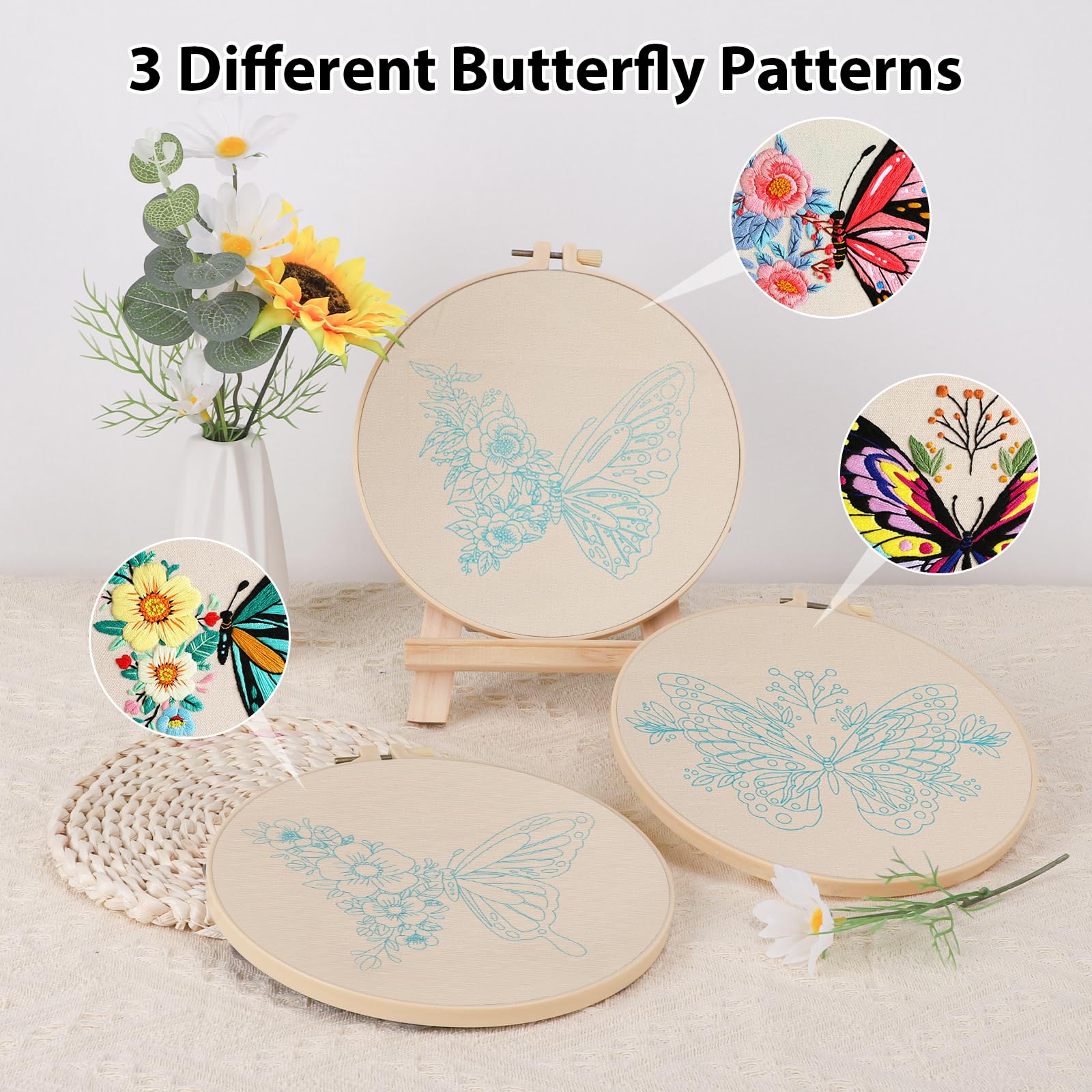 Borduren #3: Geometrische vlinder, etsy patroon