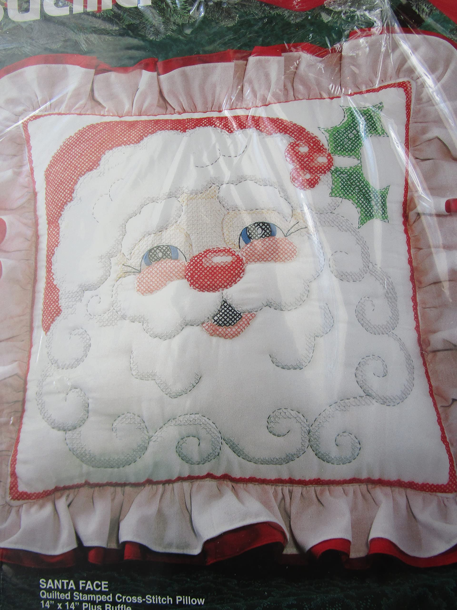 Kit broderie point de croix Père Noël pour décoration fait main de Noël - 3