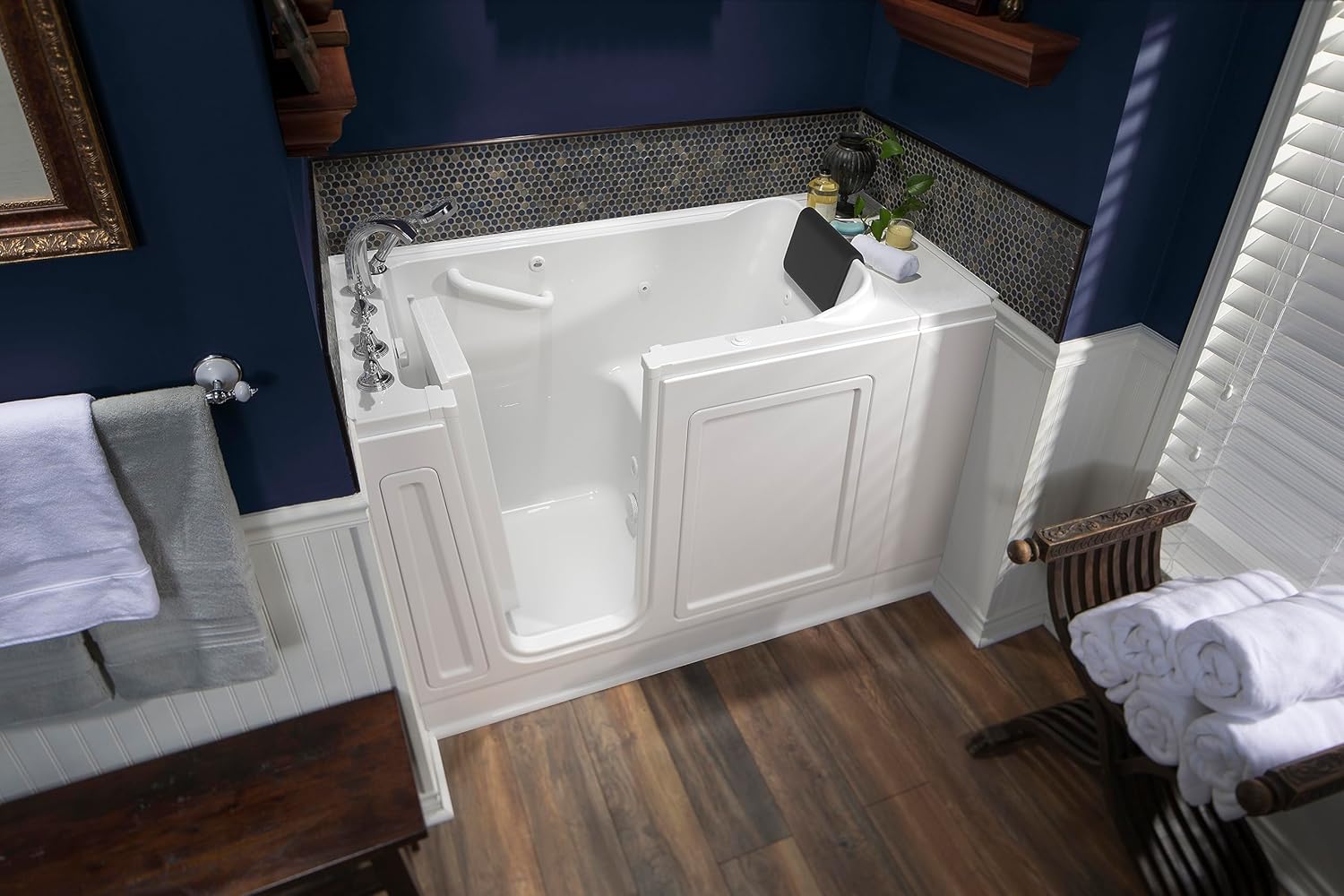 American Standard 2848.119.WLW Acrylic Luxury Series 28" x 48" Walk-In Bathtub with Whirlpool Massage system, White