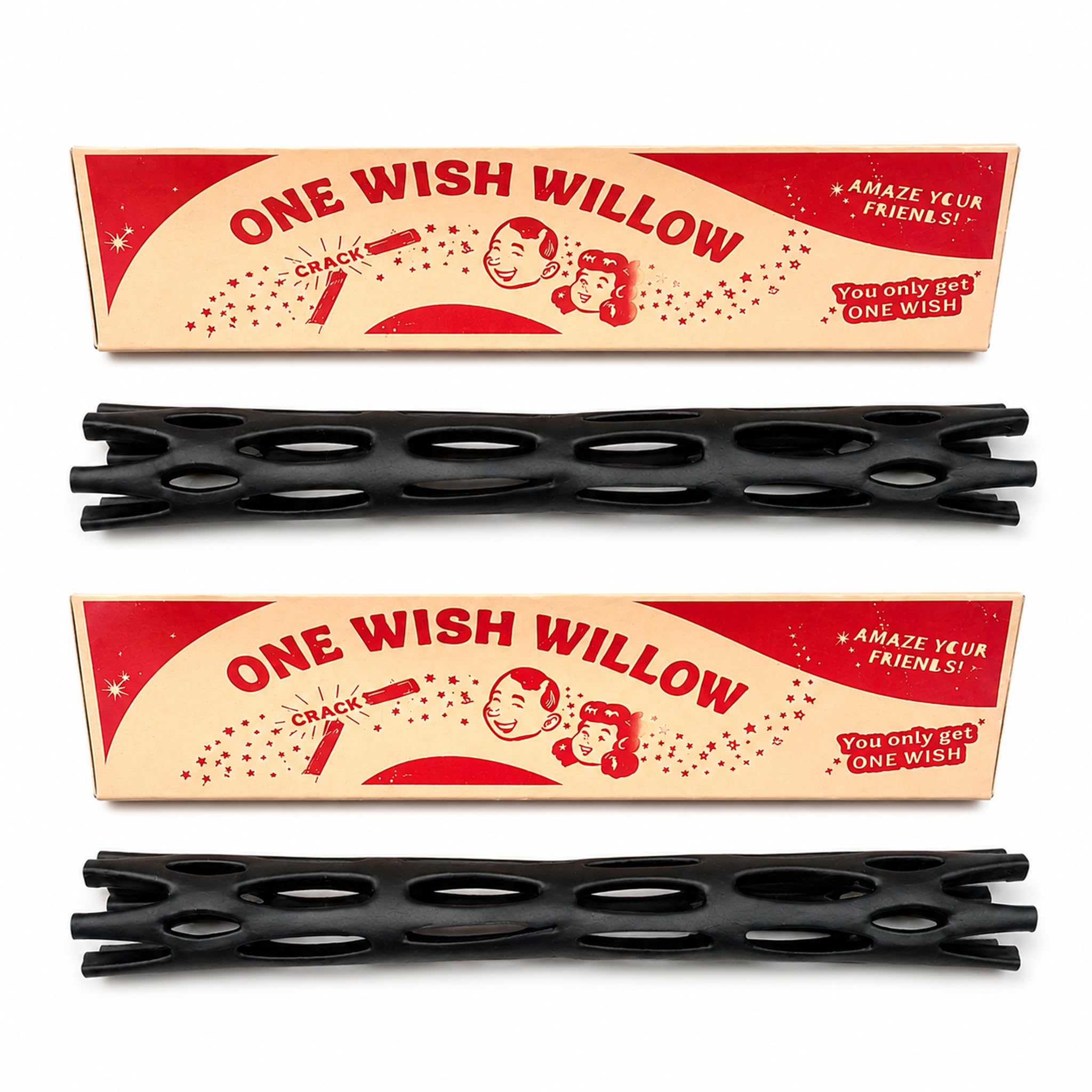 2-Pack One Wish Willow Stick, Breakable Novelty Gift