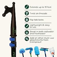 Vista 2 de EVERSPROUT Telescoping Boat Hook Floats, Scratch-Resistant, Sturdy Design Durable & Lightweight, 3-Stage Anodized Aluminum Pole Threaded End