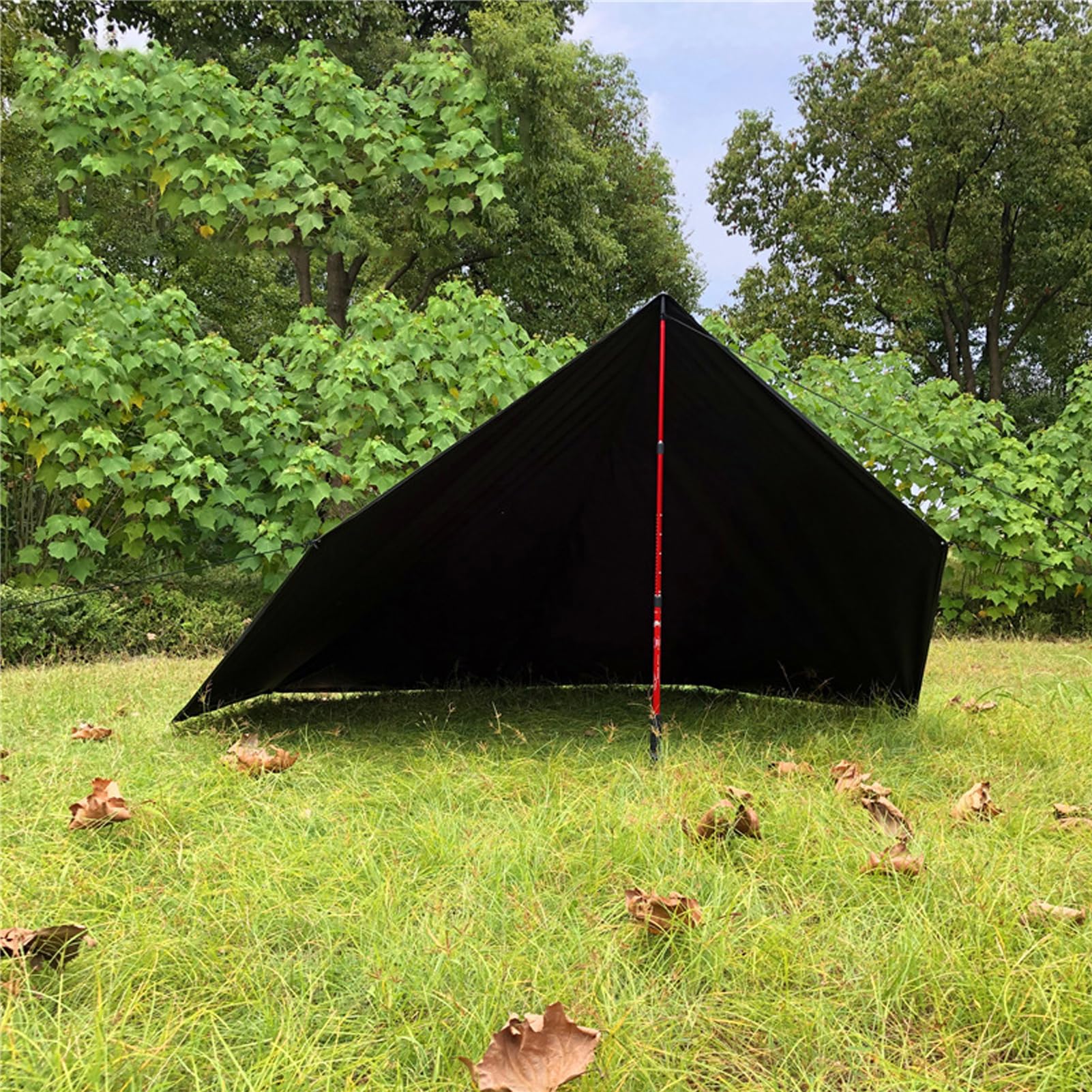 Telo da Campeggio, Tessuto in Nylon Resistente e Impermeabile con Retro Rivestito in Silicone, per Tenda, Parasole, Copertura per Amaca, Tappetino da Spiaggia, Picnic