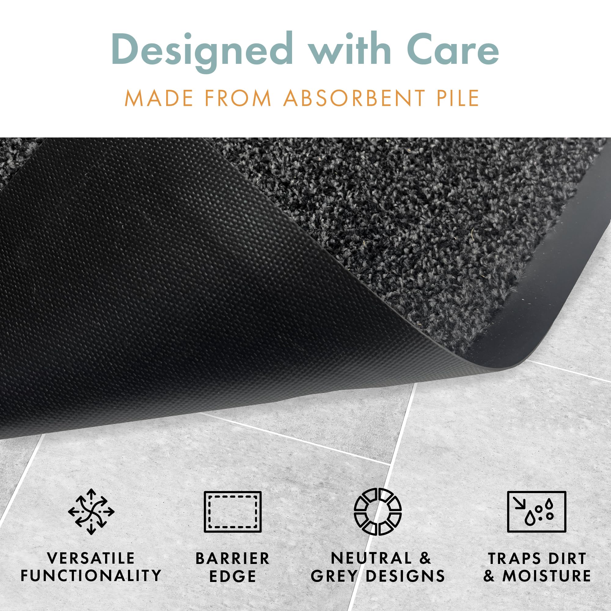Mighty Mats Extra-Large Dirt Buster Barrier Door Mats Indoor, Highly Absorbent Dirt Trapper Indoor Doormat - Image 3