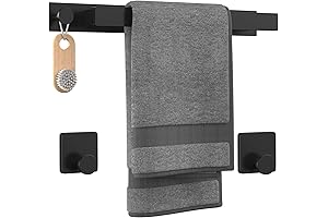 Modern Towel Holder Adhesive Mount | Stylish and Strong