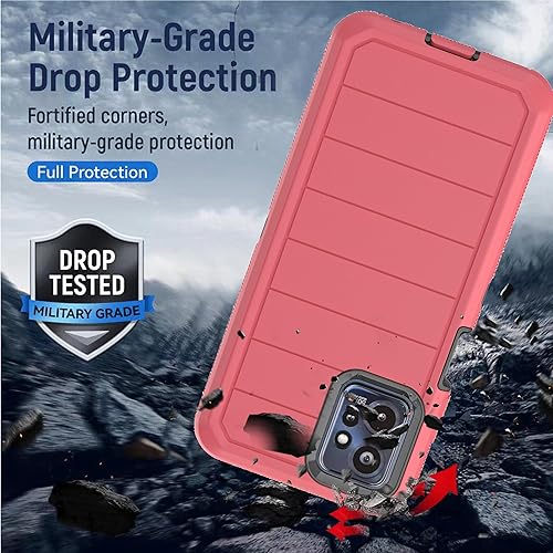 Miniatura 8 de for Moto G Power 2023 5G Case with Built in Screen ProtectorDrop Proof 3-Layer Durable CoverShockproof Armor Drop Protection Solid Rubber Case for