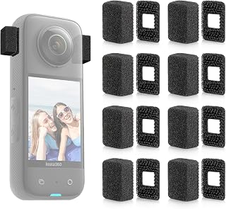 Mic Wind Muff for Insta360-8Pcs Wind Muff for Insta360 X3 X4, Premium Wind Noise Reduction Cover for Crisp Audio, Easy Installation and Durable Design, Compatible X3 or X4 Camera