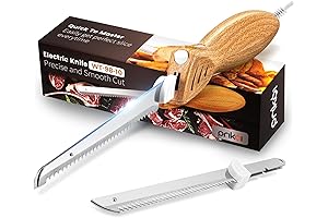 Electric Knife - Easy-Slice Serrated Edge Blades Carving Set