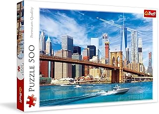 Trefl Widok na Nowy Jork Puzzle 500 Elementów o Wysokiej Jakości Nadruku dla Dorosłych i Dzieci od 10 lat