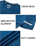 TACVASEN Athletic T-Shirts T-shirt de gymnastique rapide à manches courtes en cou d'équipage pour homme