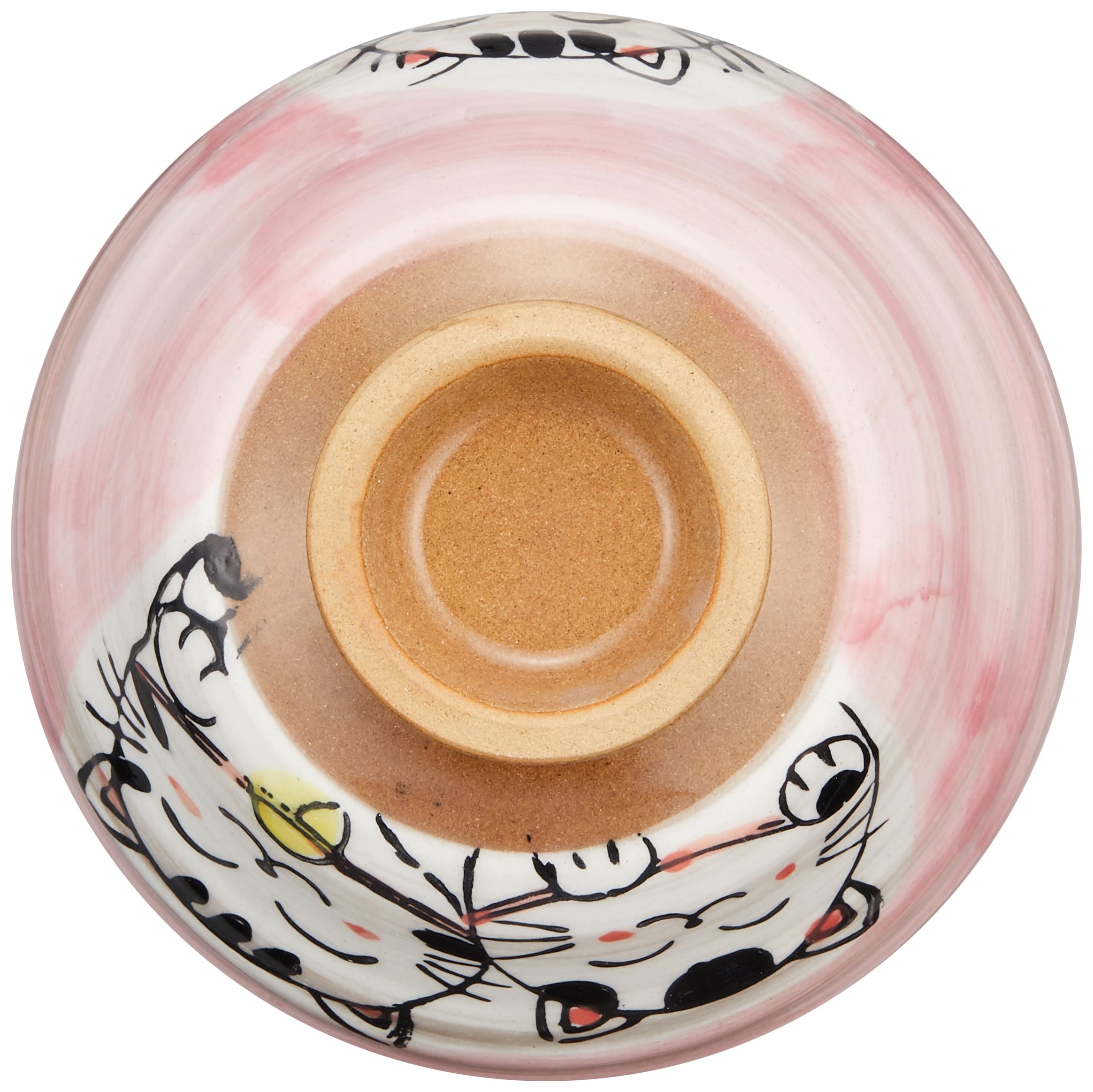 Amazon｜美濃焼 お茶碗 飯碗 約12cm 仲良しネコ 赤 日本製 133