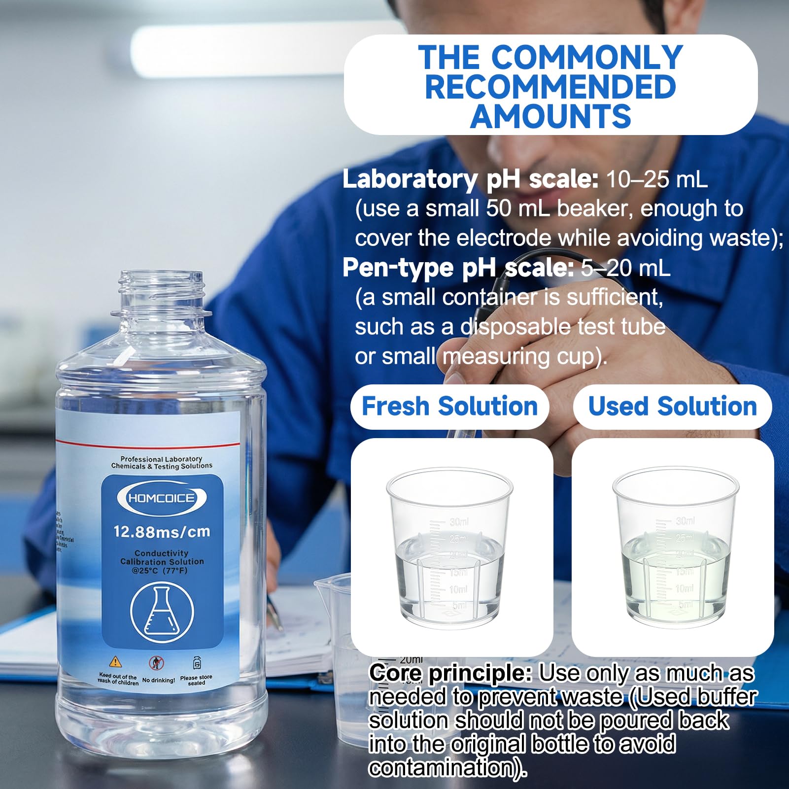 Kit Solutions d'Étalonnage TDS EC 250mL (1413 µS/cm, 12,88 mS/cm, 111,8 mS/cm), Solutions Tampon haute précision pour conductimètres et compteurs TDS, idéal pour laboratoires, industrie