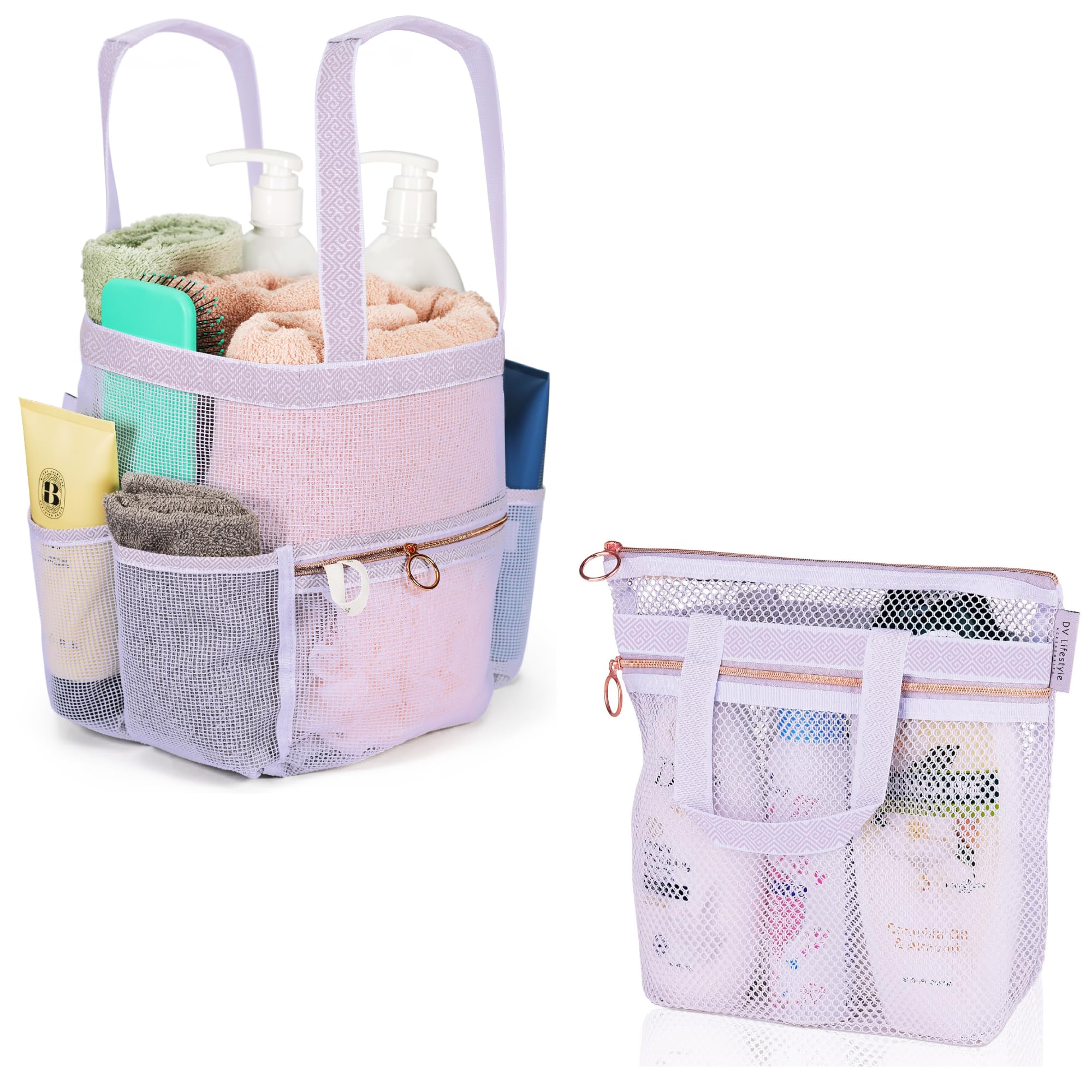 DV Lifestyle Small Shower Caddy Large shower Caddy Light Gray