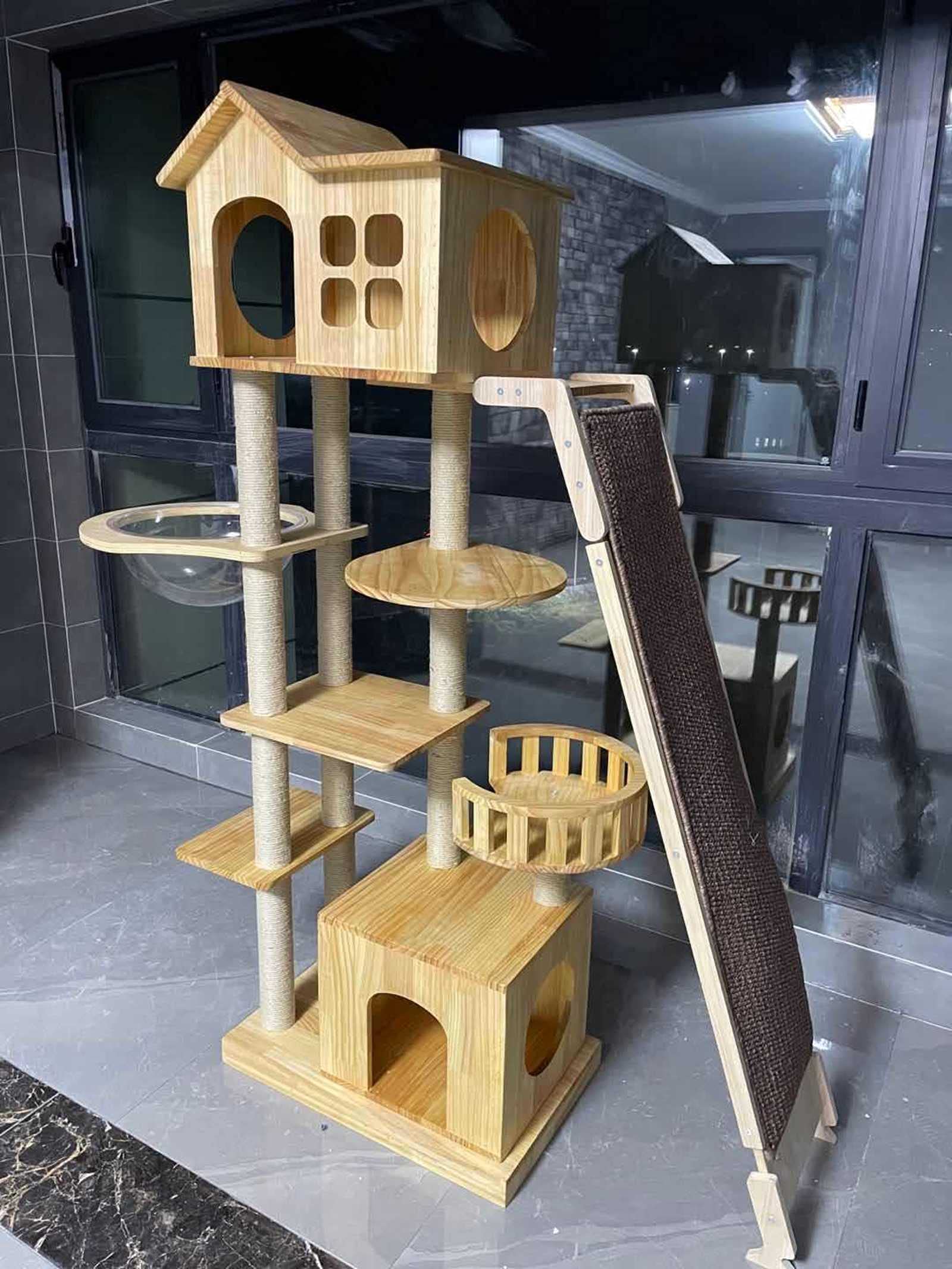Cat Tree House Multistorey Cat Tree Tower Pet Climber Tower Apartment