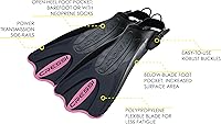 Vista 18 de Cressi Light Weight Premium Travel Snorkel Set for All Ages- Adjustable Fins + Silicone Mask + Dry Snorkel - Palau SAF Set: Made in Italy Yellow