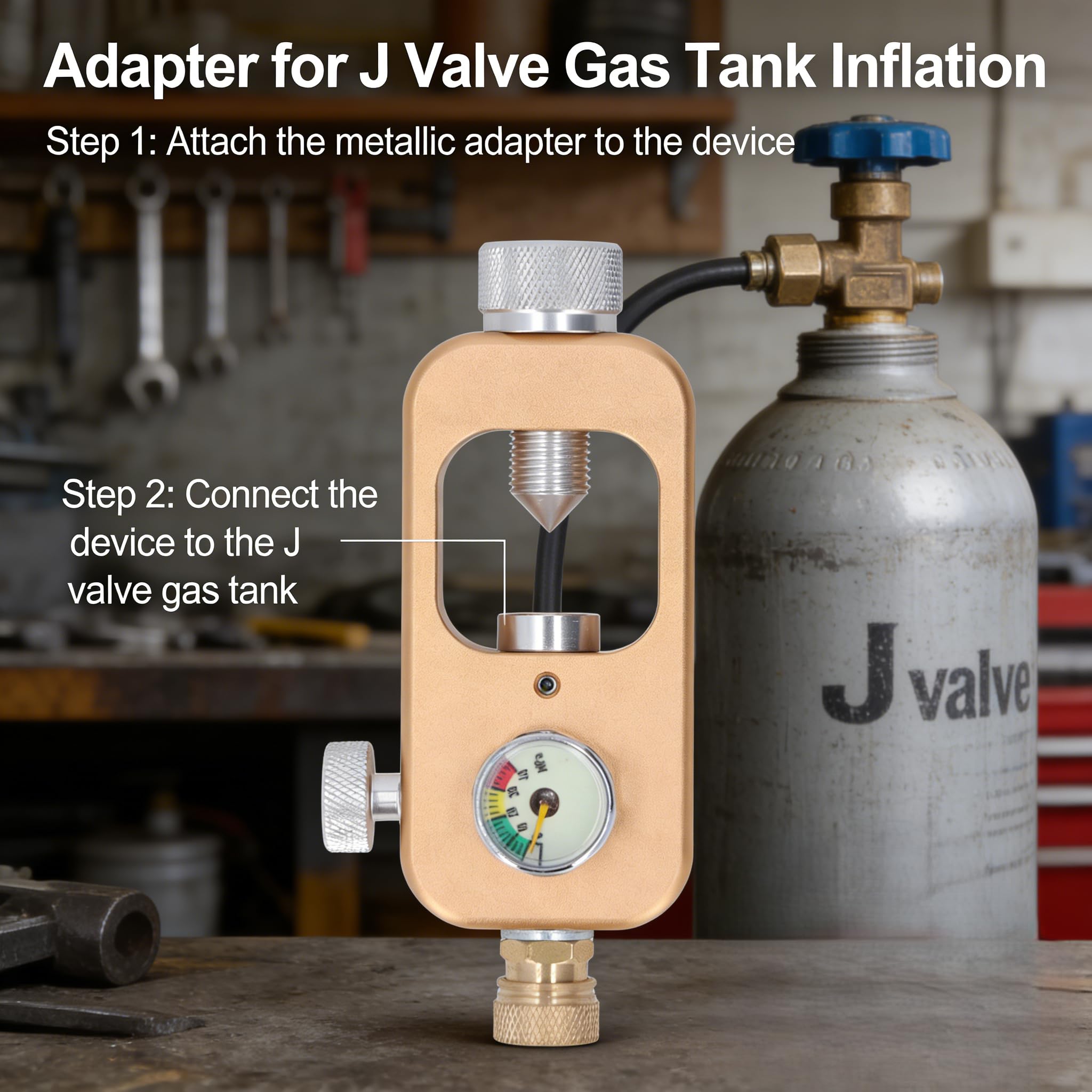Adaptador Tanque Recarga Buceo, Adaptador de Alta Presión de 30 MPA con Manómetro, Aleación de Aluminio para Paintball, Rifles de Aire PCP, Botellas de Buceo, Compatible con Válvulas K/J/H