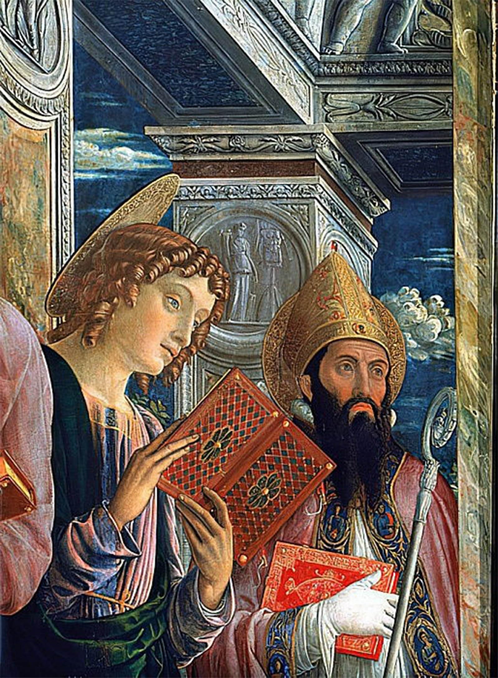 RZHRHJES Vintage Wall Art Picture on Canvas Wall Art Poster San Zeno Altarpiece by Andrea Mantegna Canvas Poster for Office Decor 60x90cm