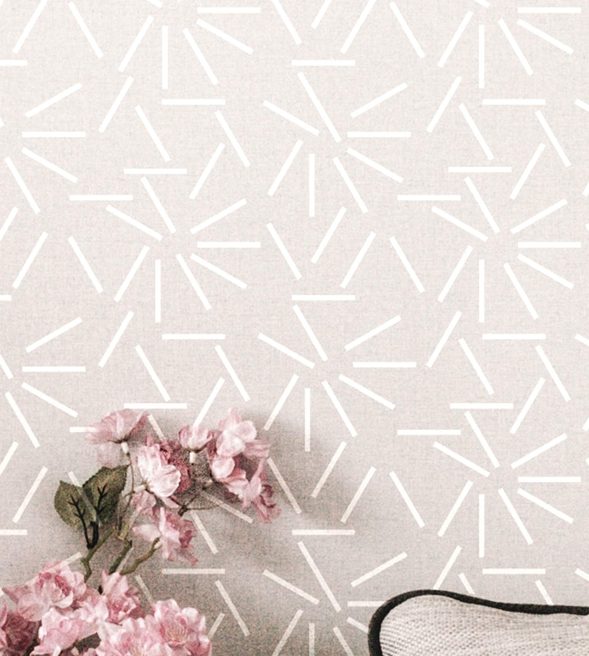 Pinkipo, 2 Pack, Entropy, Large Wall Stencil, Modern Wall Stencils for Painting, Stencils For Walls, Simple Wall Stencils