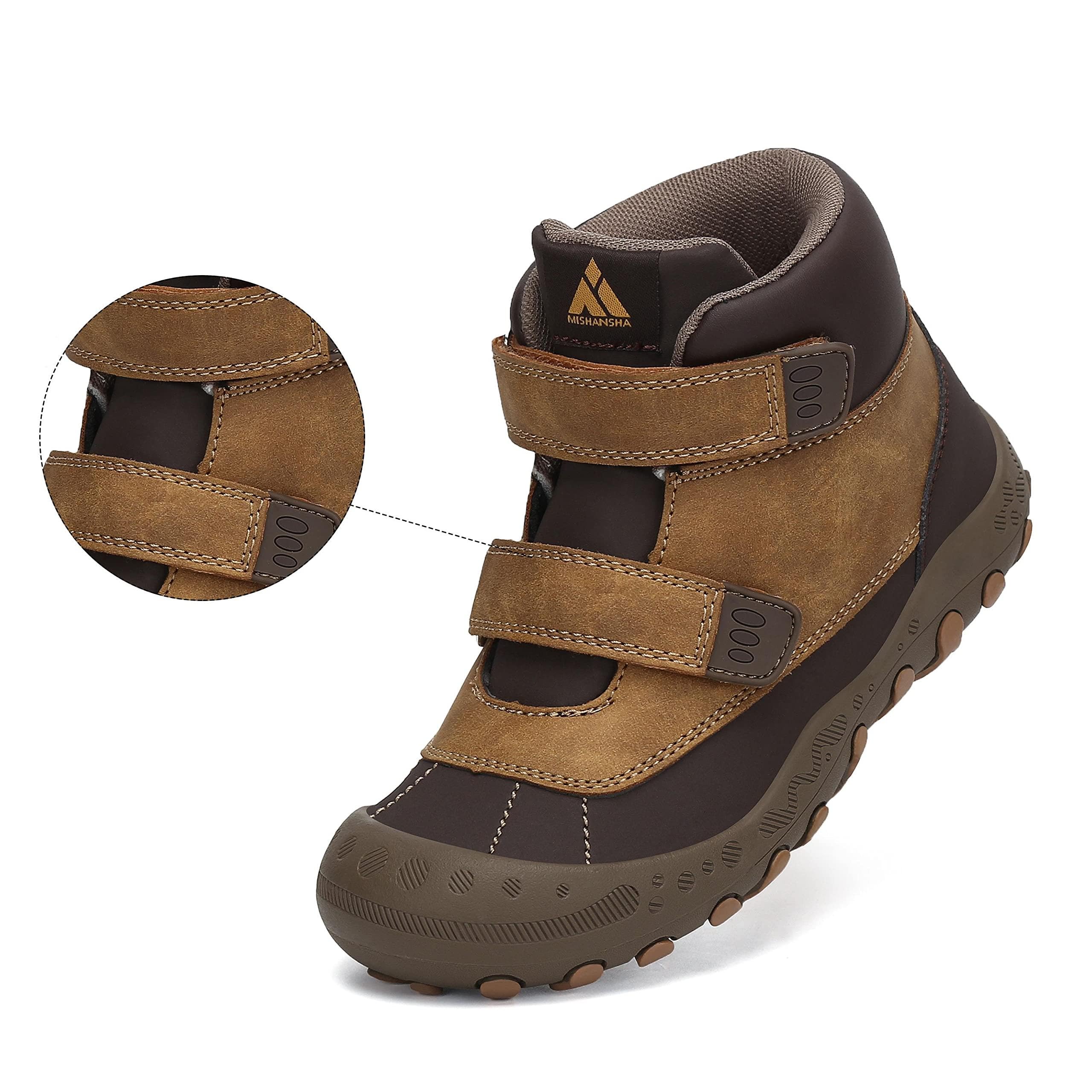 Mishansha Kinder Wanderschuhe rutschfest Leicht Trekking Wanderstiefel für Jungen Mädchen Gr.24-38