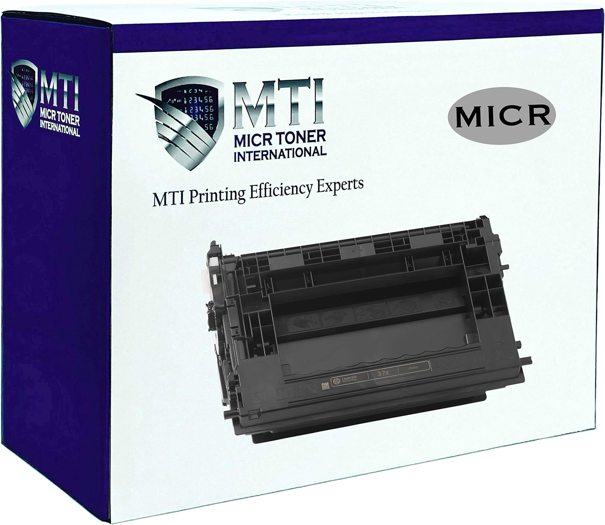 MICR Toner International Compatible Magnetic Ink High Yield Cartridge Replacement for HP 37X CF237X Laser Printers M608 M609 M631 M632 M633