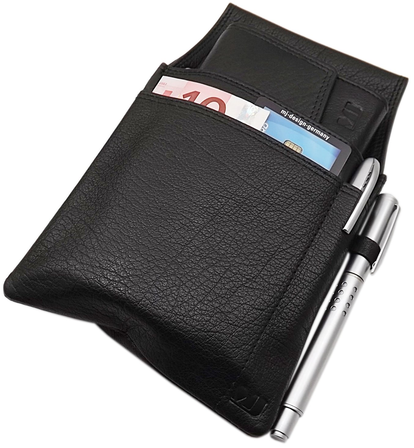 Myledershop Aficionados a la verdadera Camarero Cambio Conjunto De Kellnerbörse + Funda + Cadena/Cartera/Bolso/Cartera/Portmonaise/Carpeta/Monedero MJ-Diseño-En Alemania | Cartera de camarero, funda de camarero, cadena