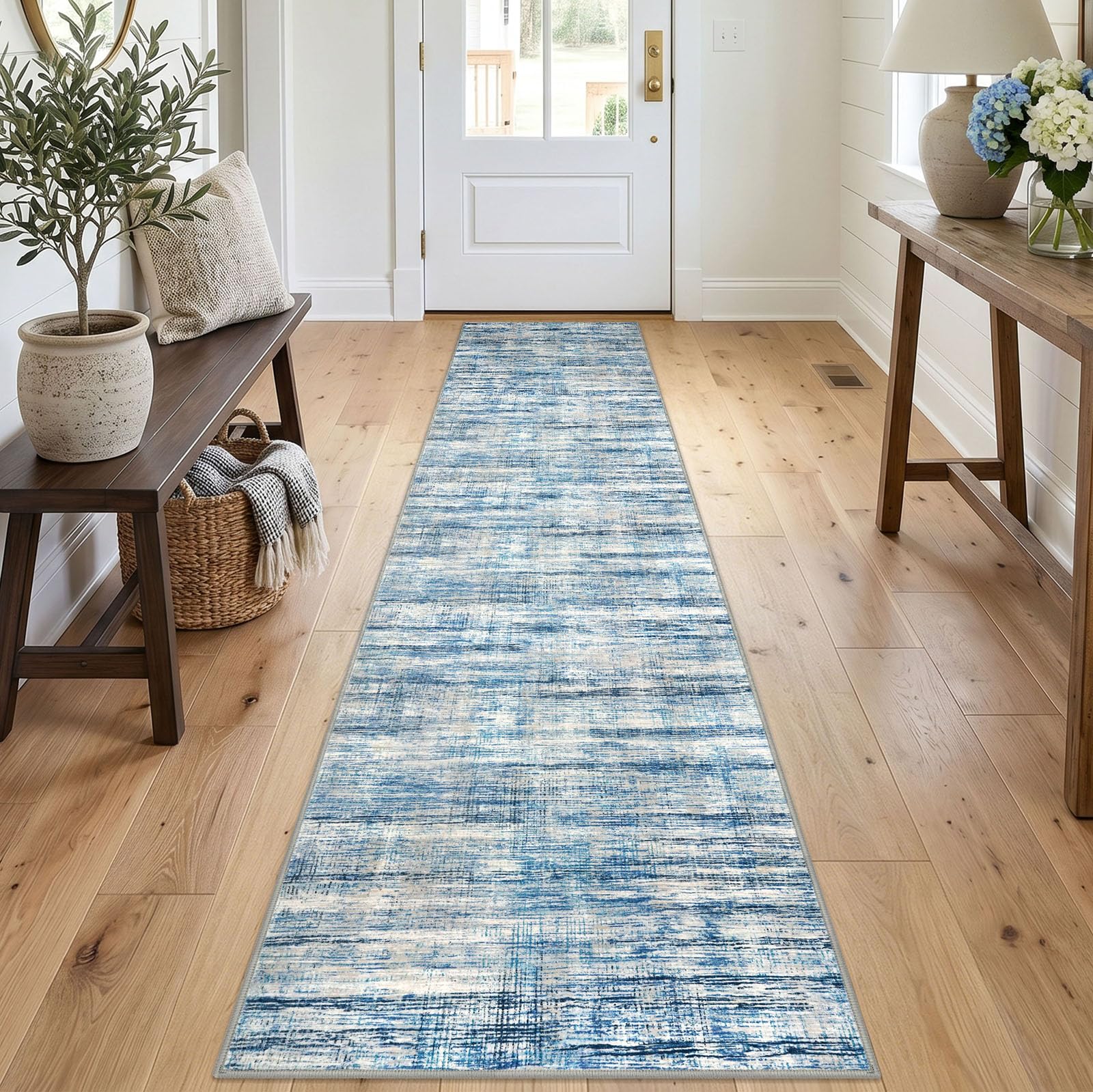 KOZYFLY Modern Runners for Hallways 2x10 Washable Kitchen Runner Rug — image 1