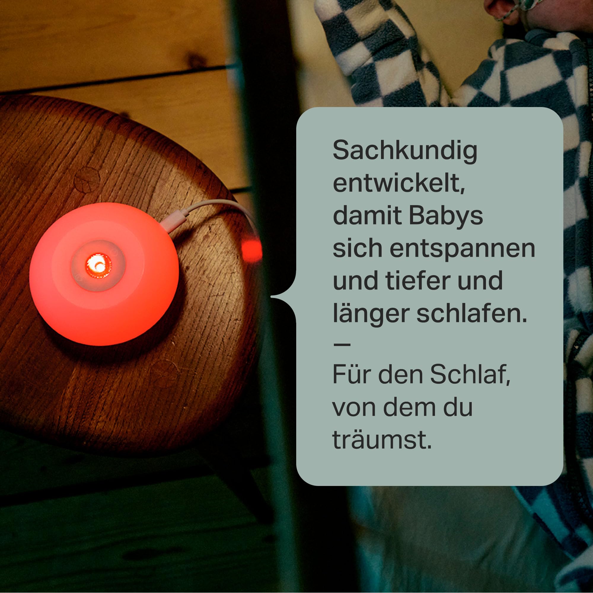 Tommee Tippee Dreammaker Einschlafhilfe für Babys, Wissenschaftlich erwiesen, dass es Babys hilft, besser zu schlafen, rosa Rauschen, rotes Nachtlicht, intelligenter Cry Sensor