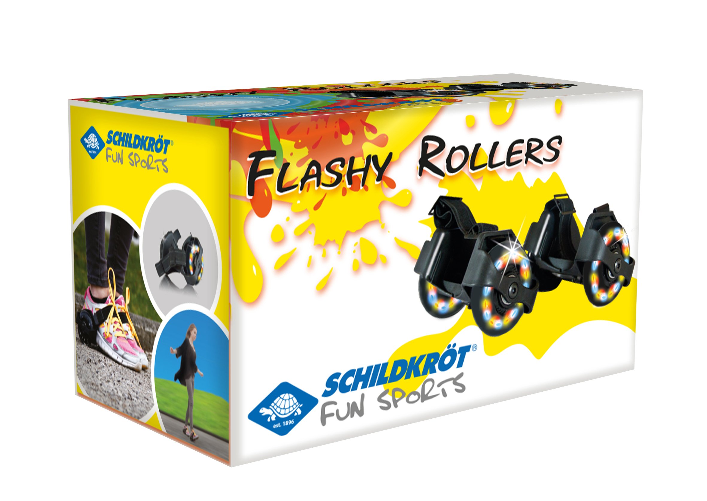 Schildkröt Flashy Rollers, 2 Rulli sul Tallone con Illuminazione LED, 970302