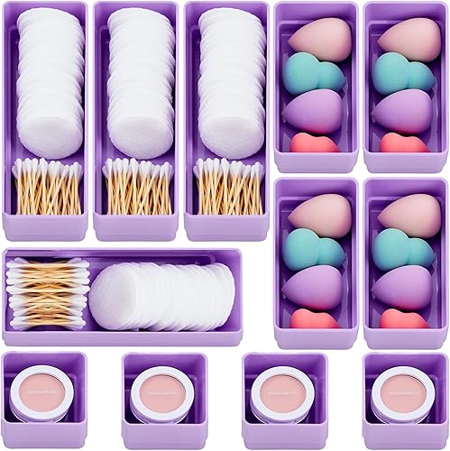 STORi SimpleSort - Juego de organizador de cajones apilables de 12 piezas Bandejas de varios tamaños Pequeños cubos de almacenamiento de