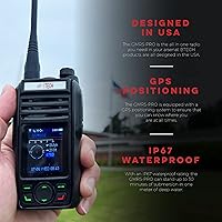 Vista 9 de BTECH GMRS-PRO IP67 - Radio bidireccional impermeable GMRS con Bluetooth y GPS, programable por aplicación, repetidor GMRS, con receptor de escaneo