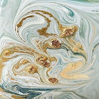 ZAZN Tappeto Rettangolare Moderno in Marmo Blu E Bianco in Polvere d'oro Tappeto Rettangolare da Salotto in Stile Astratto Tappetini da Cucina per Comodini Tappetini per Porte