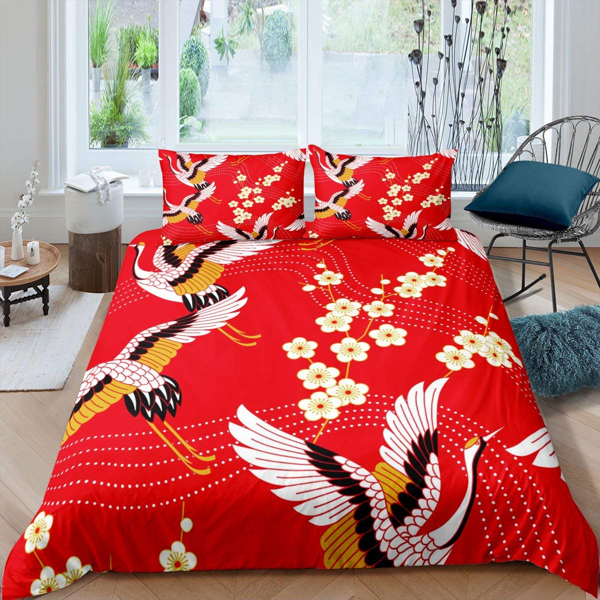 Housse de couette crâne fleuri pour réveiller la déco d'une chambre d'ado