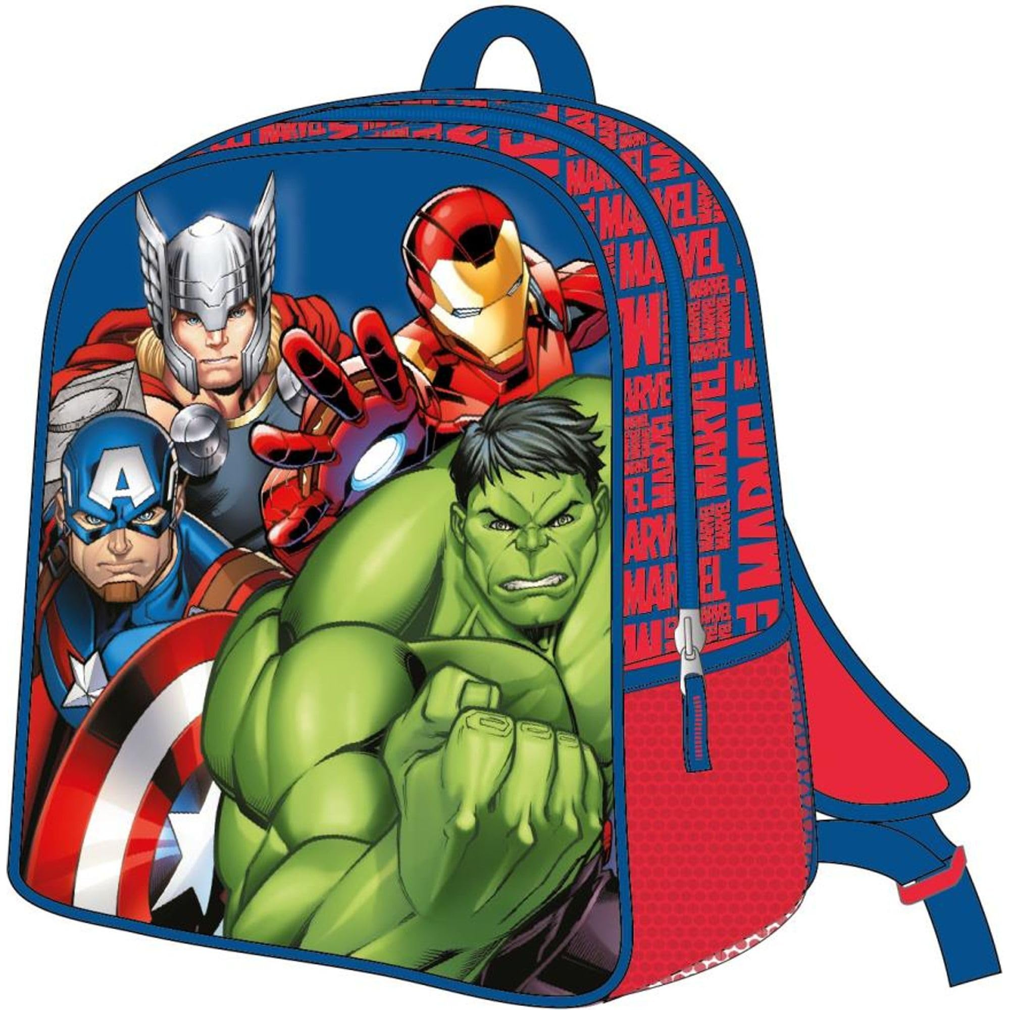 CERDÁ LIFE'S LITTLE MOMENTS - The Avengers Children's Backpack - Blue Colour - Zipper Closure - 25x31x10 cm - Children's Backpack with 3D Details - Padded Handles - Original Product